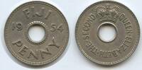 Fidschi One Penny G7534 - Fiji Queen Elizabeth II. -