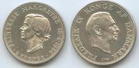 Dänemark 2 Kroner H0541 - 18. Geburtstag Margarethe II. Denmark Frederik IX. 1947-1972 -