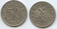Österreich 1.Republik 1918-1938 50 Groschen 1936 G8114 - RARES JAHR Austria EF