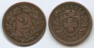 Schweiz Eidgenossenschaft 2 Rappen G3286 - Helvetia Switzerland Suisse -
