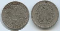 Deutsches Reich Kaiserreich 1 Mark G10112 - Wilhelm I. 1871-1888 Germany Empire -