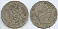 Dänemark 2 Kroner Silber H0693 - RAR Christian IX. 1863-1906 Denmark -