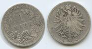 Deutsches Reich Kaiserreich 1 Mark G10259 - Germany Empire Wilhelm I. -