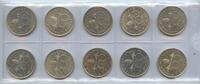 Ungarn 10 x 200 Forint Silber GN088 - Magyar Nemzeti Bank und Deák Ferenc Magyar Köztársaság Hungary -