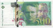 Frankreich 500 Francs GB044 - Banknote Marie & Pierre Curie France -