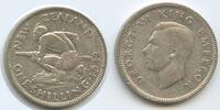 Neuseeland One Shilling H1417 - RAR Maori George VI. 1936-1952 New Zealand Crouched Māori warrior -