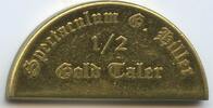Deutschland Bundesrepublik Wertmarke 1/2 Gold Taler G11457 - Gisbert Hiller - MPS Mittelalterlich Phantasie Spectaculum -