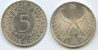 Deutschland Bundesrepublik 5 Deutsche Mark S0240 - Silberadler Germany Eagle BRD -