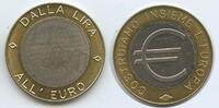 Italien Wertmarke Jeton Medaille M#7217 - Dalla Lira all'Euro - Costruiamo Insieme L'europa -