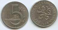 Tschechoslowakei 5 Korun G0564 - Czechoslovakia Czechoslovak Republic Czech lion -