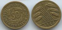 Deutsches Reich Weimar 50 Rentenpfennig G4631 - Germany Weimar Republic RAR -