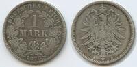 Deutsches Reich Kaiserreich 1 Mark Silber S02123 - RAR Wilhelm I. 1871-1888 Germany Empire -