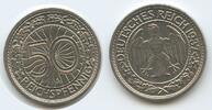 Deutsches Reich 50 Reichspfennig 1937 A Berlin G10075 - Germany Weimar Republic Vorzüglich - Unzirkuliert