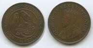 Südafrika 1 Farthing (¼ Penny) K27 - SEHR RAR Cape Sparrows King George V. 1910-1936 South Africa Zuid-Afrika -