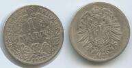 Deutsches Reich Kaiserreich 1 Mark Silber G10266 - Germany Empire Wilhelm I. -