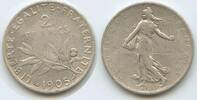 Frankreich 2 Francs Silber H0710 - La Semeuse France -