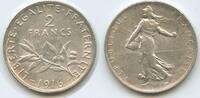 Frankreich 2 Francs Silber H0712 - La Semeuse France -