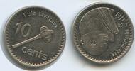 Fidschi 10 Cents G7538 - Beka mirimiri Fiji flying fox Fiji -