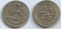 Tschechoslowakei 5 Korun G0561 - Czechoslovakia Czechoslovak Republic Czech lion -