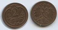 Österreich 2 Heller G3949 - Franz Joseph I. 1848-1916 Austria -
