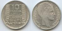 Frankreich 10 Francs Silber H0596 - Laureate France -