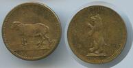 Deutsches Reich, Nürnberg Alte Spielmarke Rechenpfennig Jeton M#6105 - Bär und Schaf Lamm -