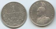 Deutsch Ostafrika DOA 1 Rupie Silber H0960 - German East Africa RAR Wilhelm II. -
