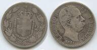 Italien Königreich 2 Lire Silber H0017 - Umberto I. 1878-1900 Italy Italia -