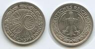 Deutsches Reich 50 Reichspfennig G10087 - RAR Germany Weimar Republic -