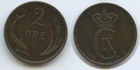 Dänemark 2 Öre (2 Øre) G2329 - Christian IX. 1863-1906 Denmark -