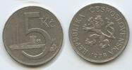 Tschechoslowakei 5 Korun G0608 - Czechoslovakia Czechoslovak Republic Czech lion -