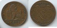 Belgien Königreich 5 Centimes G9030 - Belgium Scarce Leopold I. 1831-1865 -