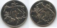 Alte Zauber-Trickmünze Medaille Münze M#7992 - Teufel als Sämann mit Rose -