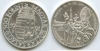 Ungarn Magyar Köztársaság 500 Forint Silber G3781 - Papal Visit Papstbesuch Johannes Paul II. Hungary -