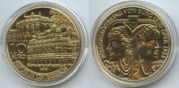 Österreich 10 Euro Silber vergoldet M#5050 - Wiedereröffnung von Burg und Oper 1955 Wien Austria -