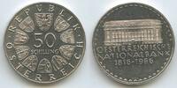 Österreich 2.Republik 1945-2001 50 Schilling Silber M#5059 - Proof National Bank 1816-1966 Austria -