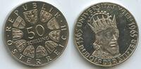 Österreich 2.Republik 1945-2001 50 Schilling Silber 1965 M#5061 - 600 Jahre Universität Wien 1365-1965 Rudolf der Stifter Austria Proof, leicht a...