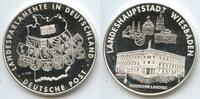Landesparlamente in Deutschland Silbermedaille M#2083 - Landeshauptstadt Wiesbaden - Landtag Hessen -