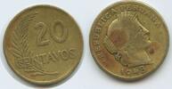 Peru Lima 20 Centavos G9880 - Liberty Republica Peruana -