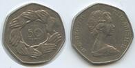 Großbritannien United Kingdom 50 Pence G9980 - E.E.C. Hands Elisabeth II. 1952-2022 Great Britain -