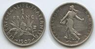 Frankreich 1 Franc Silber H0786 - France Third Republic -