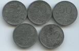 Österreich Berndorf 5 x 50 Heller Notgeld Lot M417 - Bär Berndorfer Metallwarenfabrik Arthur Krupp AG - 5 Stück Lot -