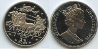 Gibraltar 2,8 Ecus G0144 - European Union Mythology Quatriga Queen Elizabeth -