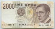 Italien 2000 Lire GB107 - Banknote Guglielmo Marconi Italia Italy -