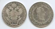 RDR Österreich 20 Kreuzer Silber H0884 - Franz II. 1792-1835 Austria -