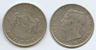 Rumänien 500 Lei Silber 1944 H0082 - King Mihai I. 1940-1947 Romania VF-EF, Patina