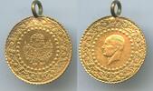 Türkei 25 Kuruş Gold Bullion Coinage M#5480 - Mustafa Kemal Atatürk Turkey -