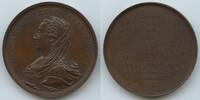 Österreich Brüssel Bronzemedaille 1872 GS570 - 100 Jahrfeier Akademie der Wissenschaft Brüssel Maria Theresia 1740-1780 EF