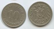Deutsches Reich Kaiserreich 10 Pfennig G10194 - Wilhelm II. 1888-1918 Germany Empire -