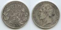 Belgien Königreich 5 Francs (5 Frank) Silber M#8112 - Leopold I. 1831-1865 Belgium -